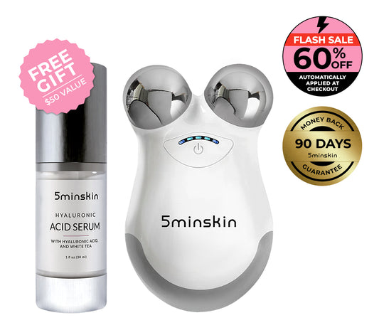 5MinSkin MikroSculpt + Hyaluronsäure Serum (30 Tage Vorrat)